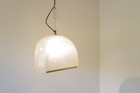 Italian Design Fiberglass Pendant Lamp, 1960s, Italy
