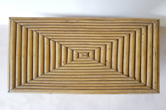 Rattan and bamboo display shelf　1970s  ①
