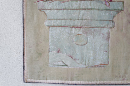 1970's tapestry. Mid-century textile art.