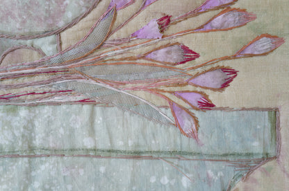 1970's tapestry. Mid-century textile art.