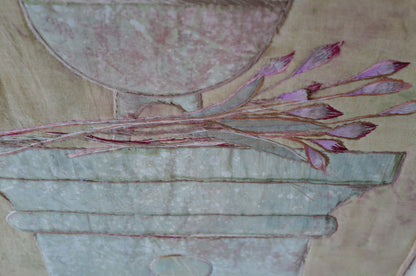 1970's tapestry. Mid-century textile art.