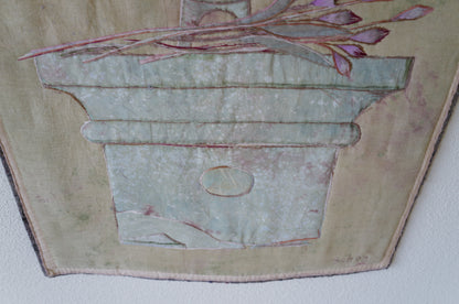 1970's tapestry. Mid-century textile art.