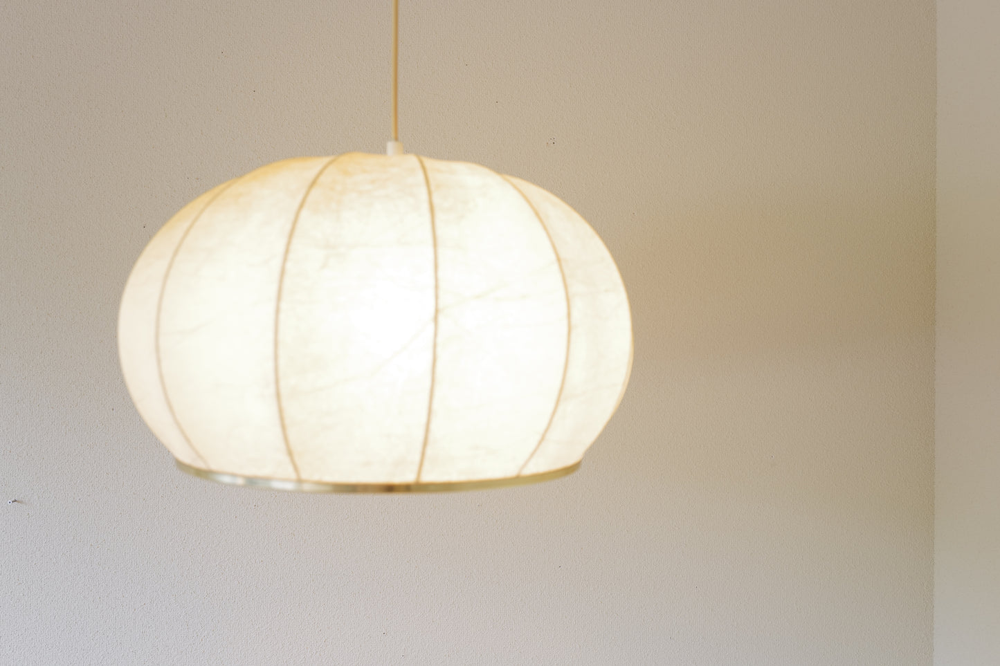 Cocoon Pendant Lamp by Friedel Wauer for Goldkant 1960's