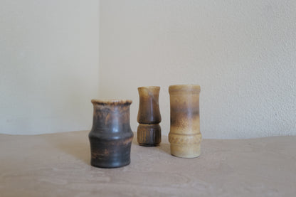 1970s Dutch LORE Keramiek Bessel vases, set of 3