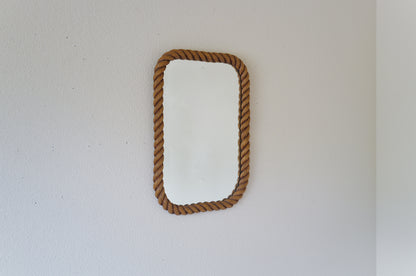 1960s  Vintage  rope - look  wall mirror