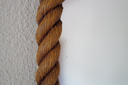 1960s  Vintage  rope - look  wall mirror