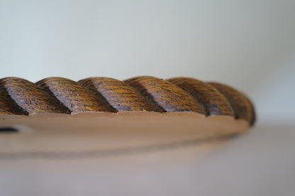 1960s  Vintage  rope - look  wall mirror