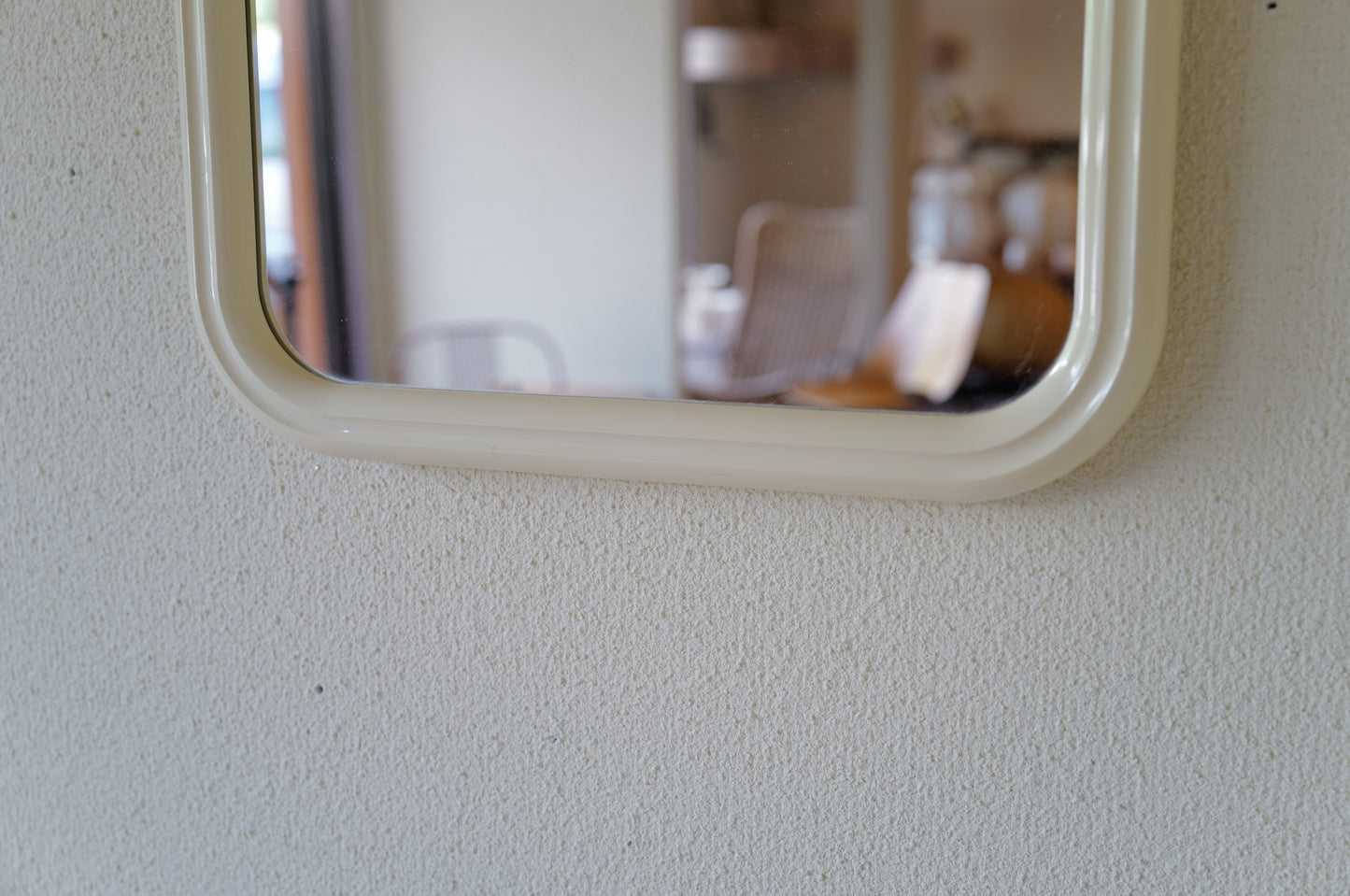 Vintage 1970s space age wall mirror