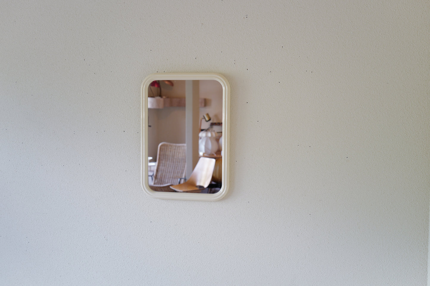 Vintage 1970s space age wall mirror