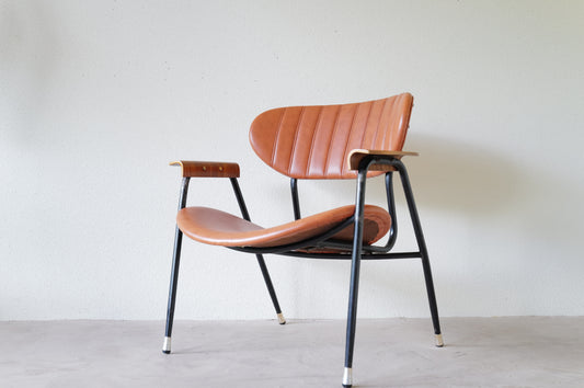 1950s vintage armchair by Gastone Rinaldi for Rima   in Italy
