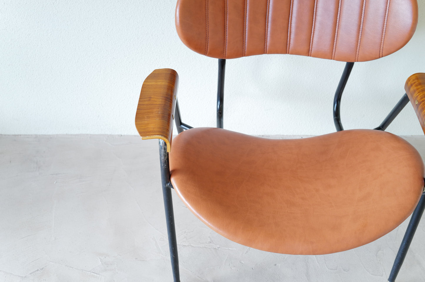 1950s vintage armchair by Gastone Rinaldi for Rima   in Italy