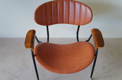 1950s vintage armchair by Gastone Rinaldi for Rima   in Italy