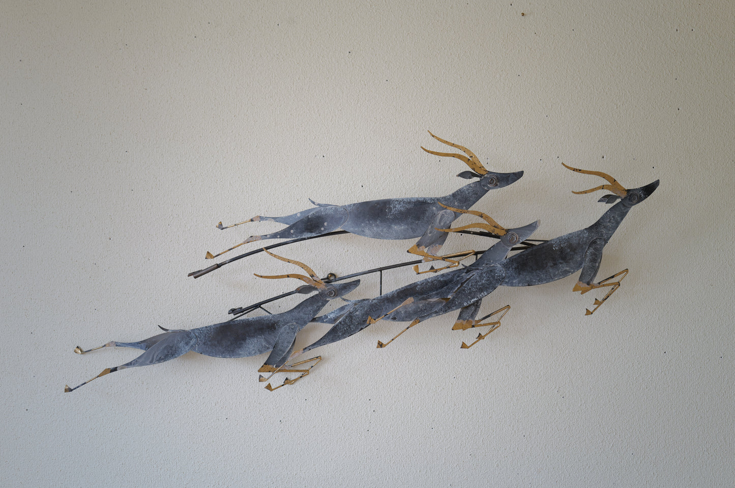 Curtis Jere .  <gazelle>  wall sculpture. 1995