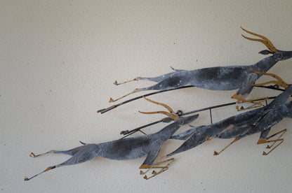 Curtis Jere .  <gazelle>  wall sculpture. 1995