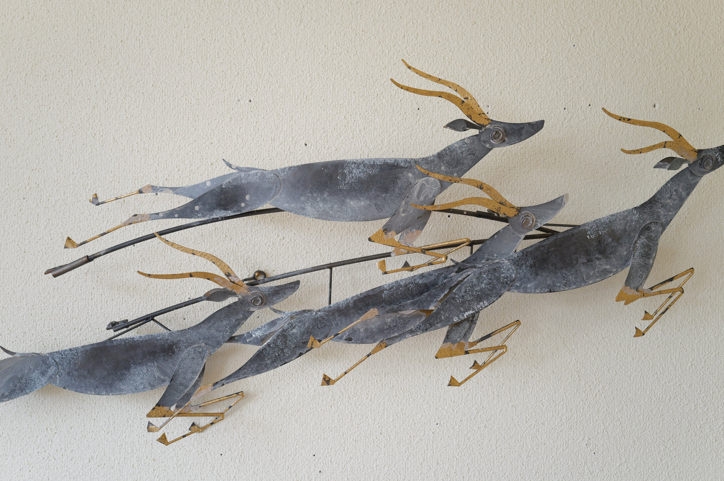 Curtis Jere .  <gazelle>  wall sculpture. 1995