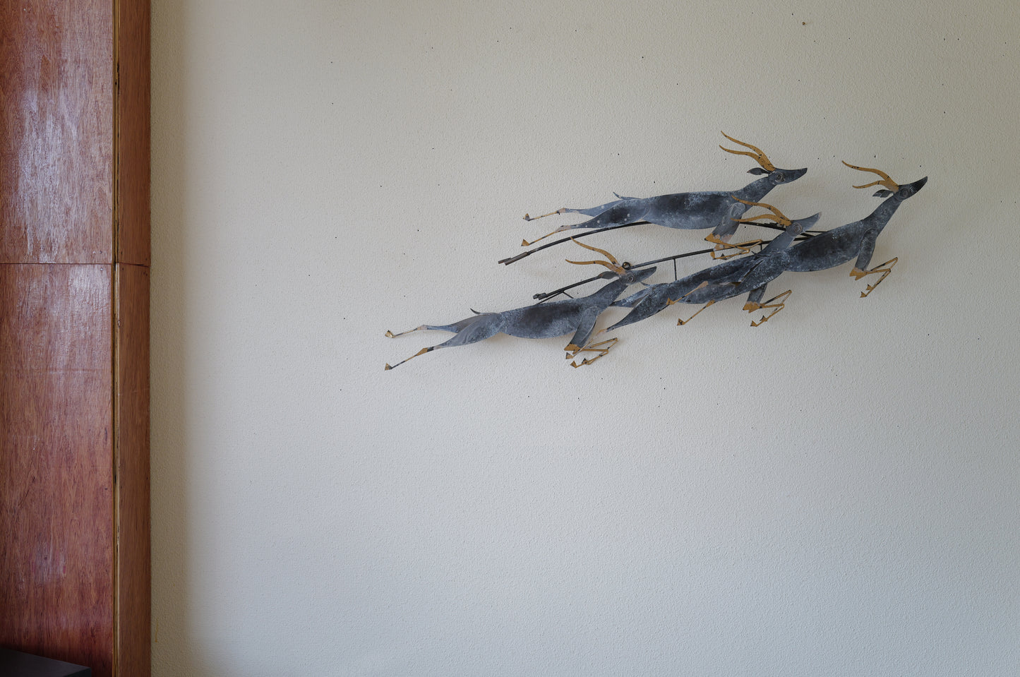 Curtis Jere .  <gazelle>  wall sculpture. 1995