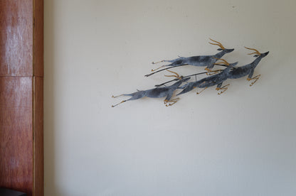 Curtis Jere .  <gazelle>  wall sculpture. 1995