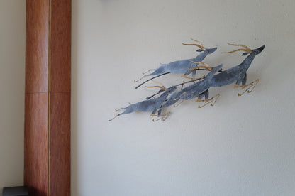 Curtis Jere .  <gazelle>  wall sculpture. 1995