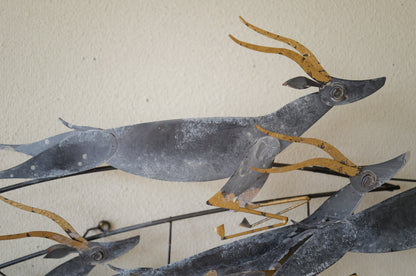 Curtis Jere .  <gazelle>  wall sculpture. 1995