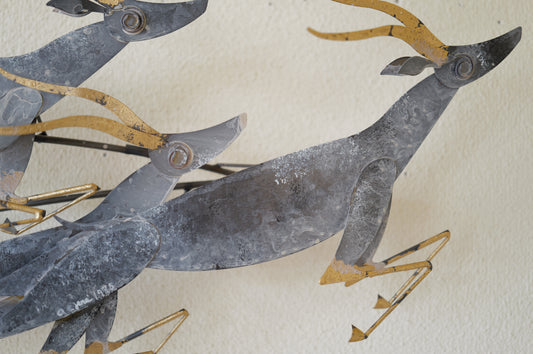 Curtis Jere .  <gazelle>  wall sculpture. 1995