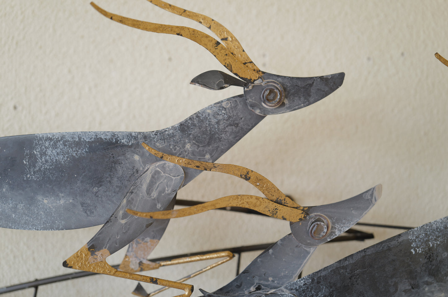 Curtis Jere .  <gazelle>  wall sculpture. 1995