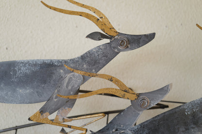 Curtis Jere .  <gazelle>  wall sculpture. 1995