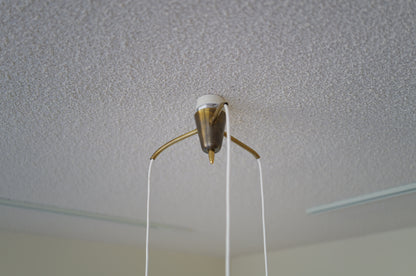 1960s  Cocoon cascade ceiling lamp with 3 shades