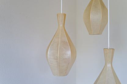 1960s  Cocoon cascade ceiling lamp with 3 shades