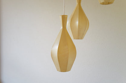 1960s  Cocoon cascade ceiling lamp with 3 shades