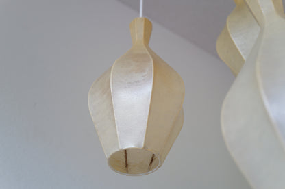1960s  Cocoon cascade ceiling lamp with 3 shades