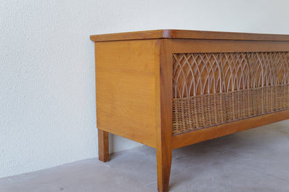 1960s ratan decoration box  France