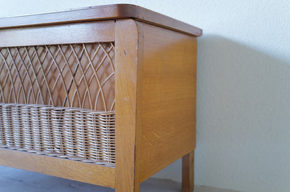 1960s ratan decoration box  France