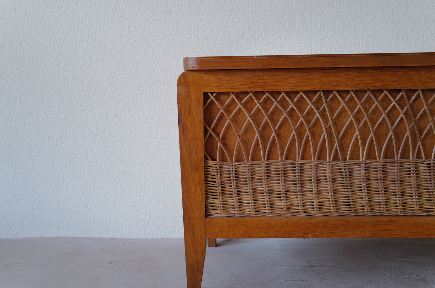 1960s ratan decoration box  France