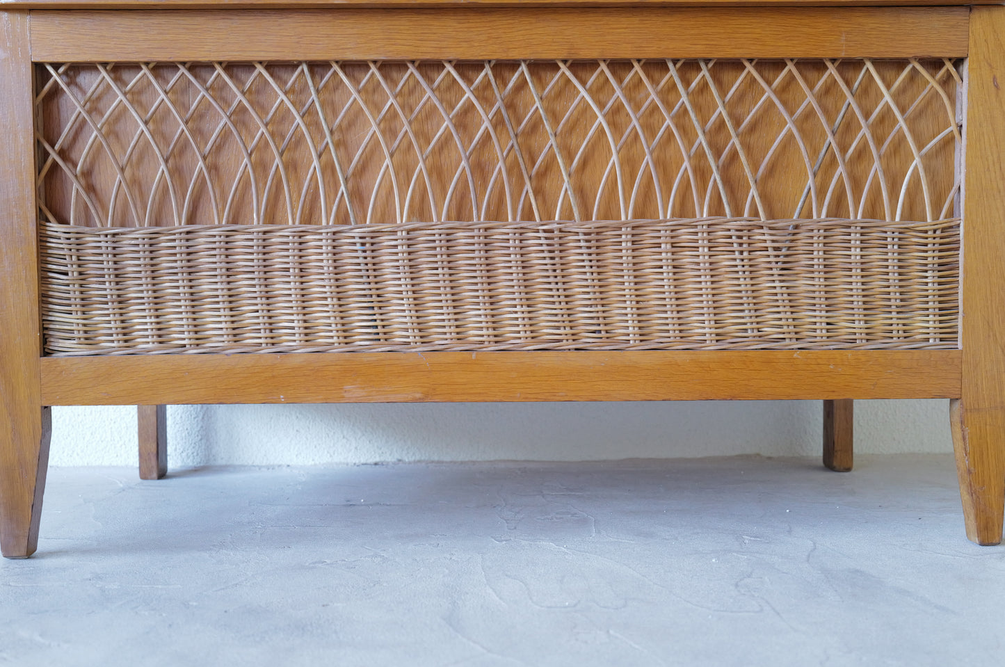 1960s ratan decoration box  France