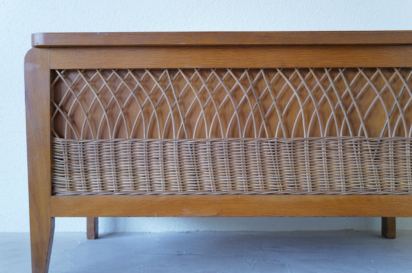 1960s ratan decoration box  France