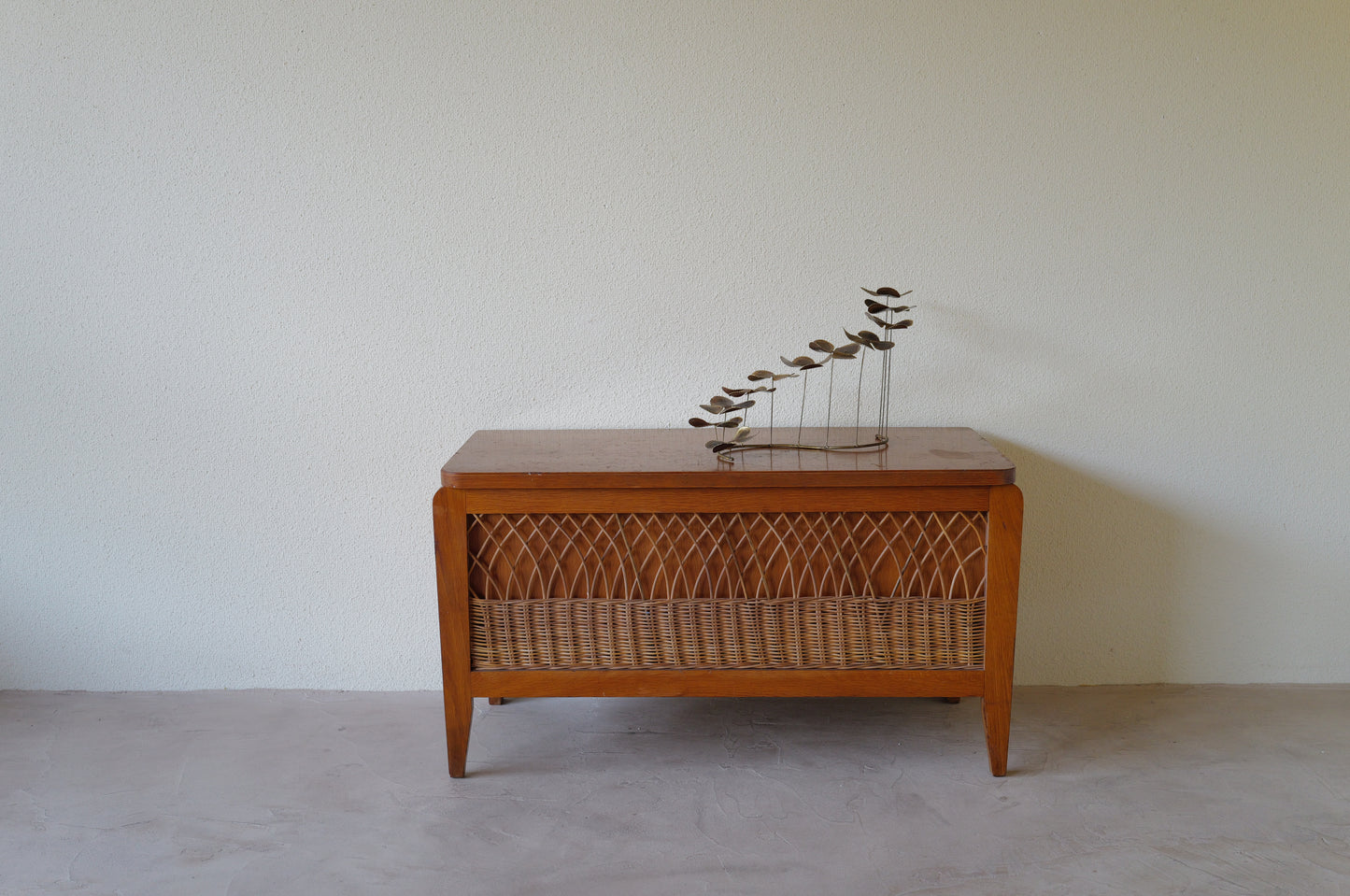 1960s ratan decoration box  France