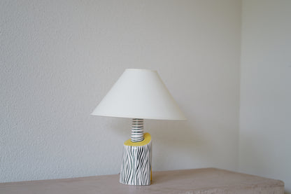 1950s. French ceramic table lamp <pin hell on zebra>