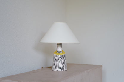 1950s. French ceramic table lamp <pin hell on zebra>