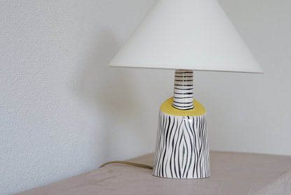 1950s. French ceramic table lamp <pin hell on zebra>