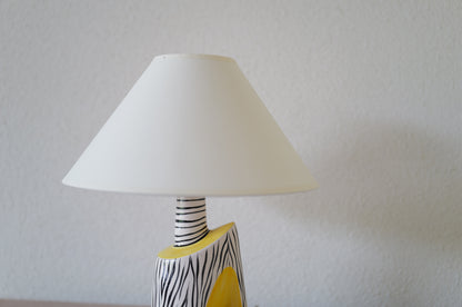 1950s. French ceramic table lamp <pin hell on zebra>
