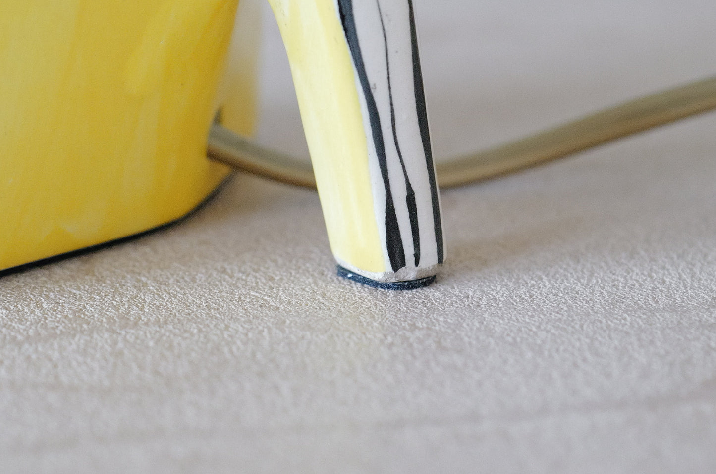 1950s. French ceramic table lamp <pin hell on zebra>
