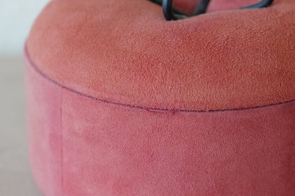 1960s Pink suede and iron accessory case