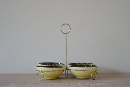 1950s Saint Clément  bowl 4 set   France