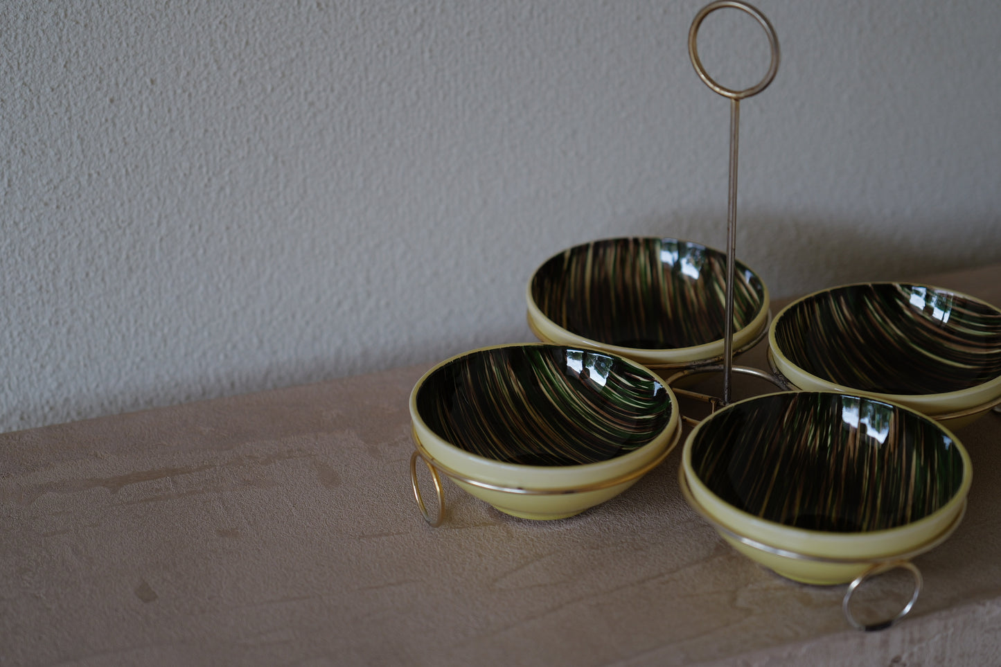 1950s Saint Clément  bowl 4 set   France