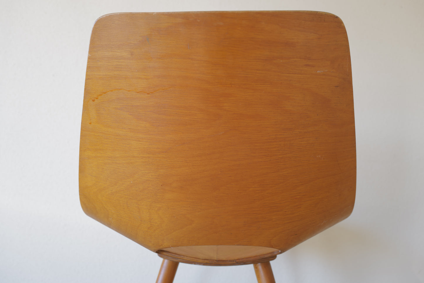 Pierre Guariche Tonneau chair ,ARP ,Amsterdam chair Bow-Wood legs 1954s