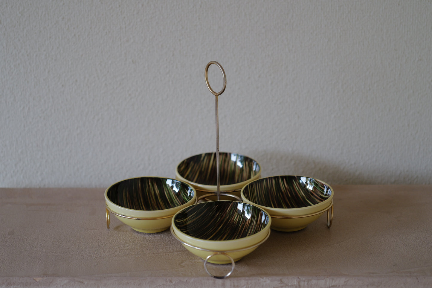 1950s Saint Clément  bowl 4 set   France