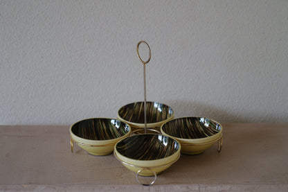 1950s Saint Clément  bowl 4 set   France