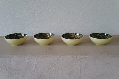 1950s Saint Clément  bowl 4 set   France