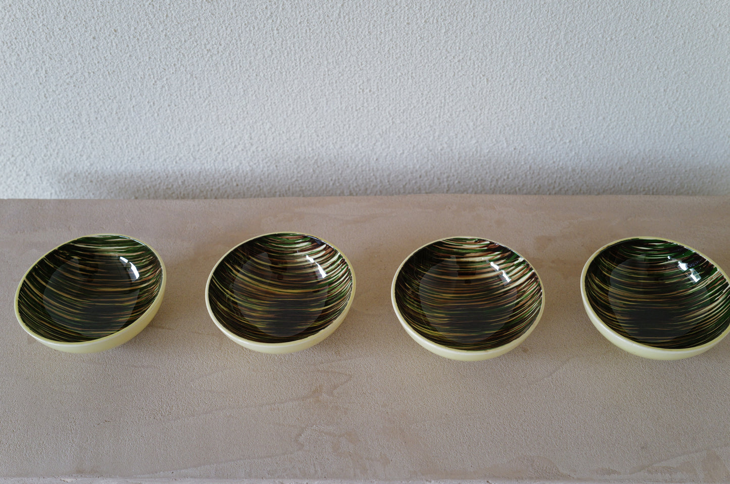 1950s Saint Clément  bowl 4 set   France
