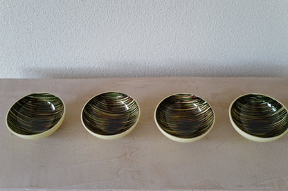 1950s Saint Clément  bowl 4 set   France